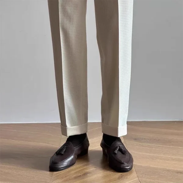 Men High Waisted Trousers - Image 3