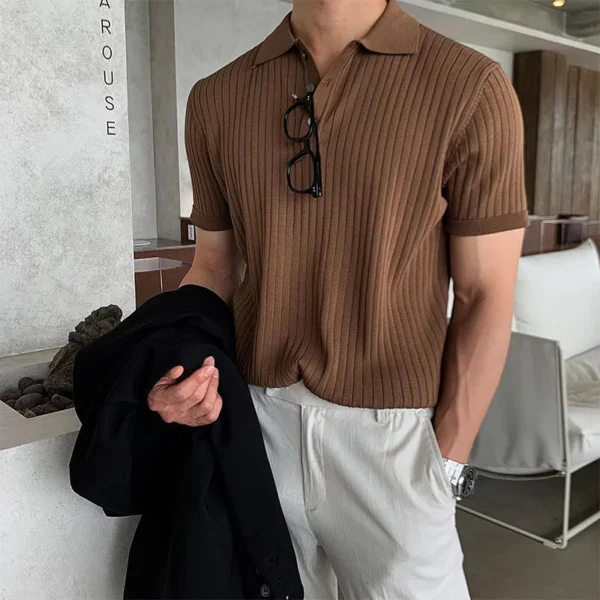 Men’s Old Money Polo Shirt - Image 2