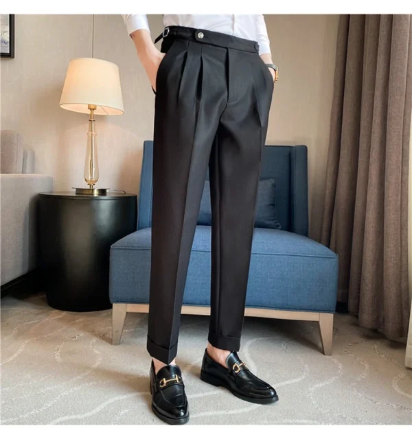 Men’s Slim Fit Old Money Formal Trousers - Image 10