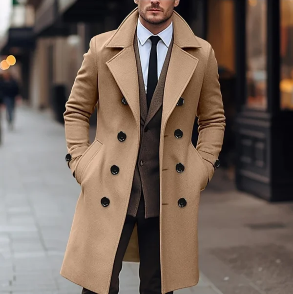 Men's Old Money Long Coat - Image 5