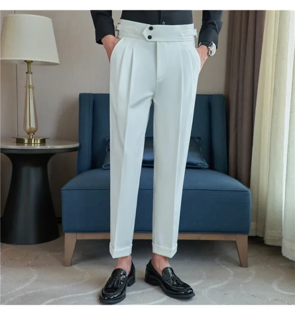 Men’s Slim Fit Old Money Formal Trousers - Image 15