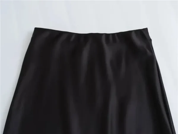 Women's Long Satin Old Money Skirt - Image 6