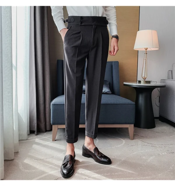 Men’s Slim Fit Old Money Formal Trousers - Image 12