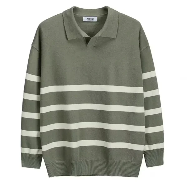 Men's Old Money Collared Sweater - Image 4
