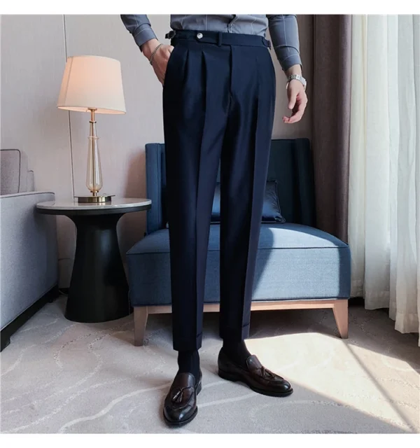 Men’s Slim Fit Old Money Formal Trousers - Image 11