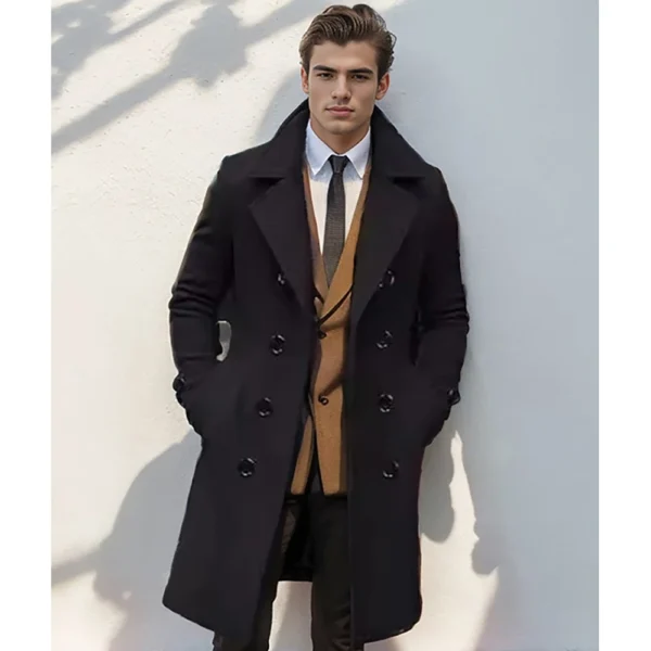 Men's Old Money Long Coat