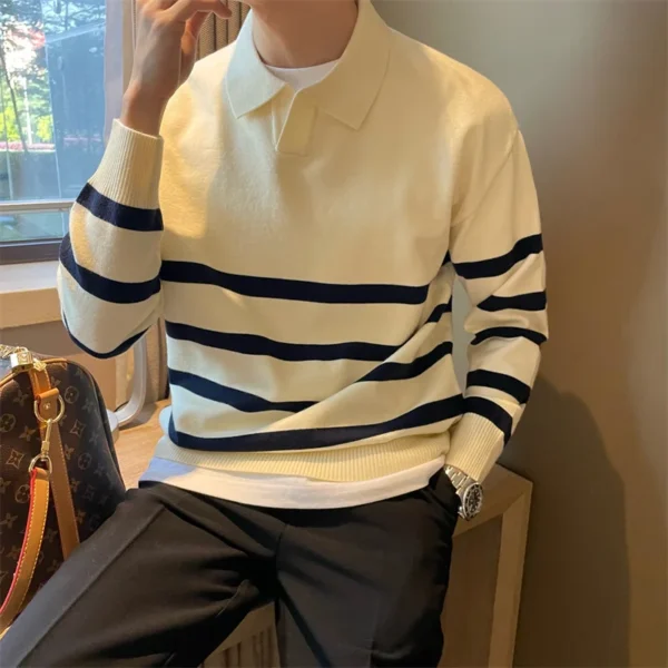 Men's Old Money Collared Sweater