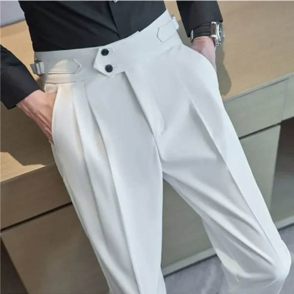 Men’s Slim Fit Old Money Formal Trousers - Image 7
