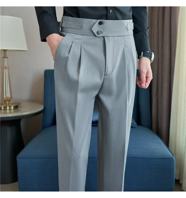 Men’s Slim Fit Old Money Formal Trousers - Image 16