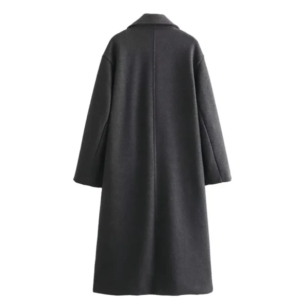 Women's Old Money Loose Long Coat - Image 5