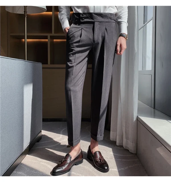 Men’s Slim Fit Old Money Formal Trousers - Image 13